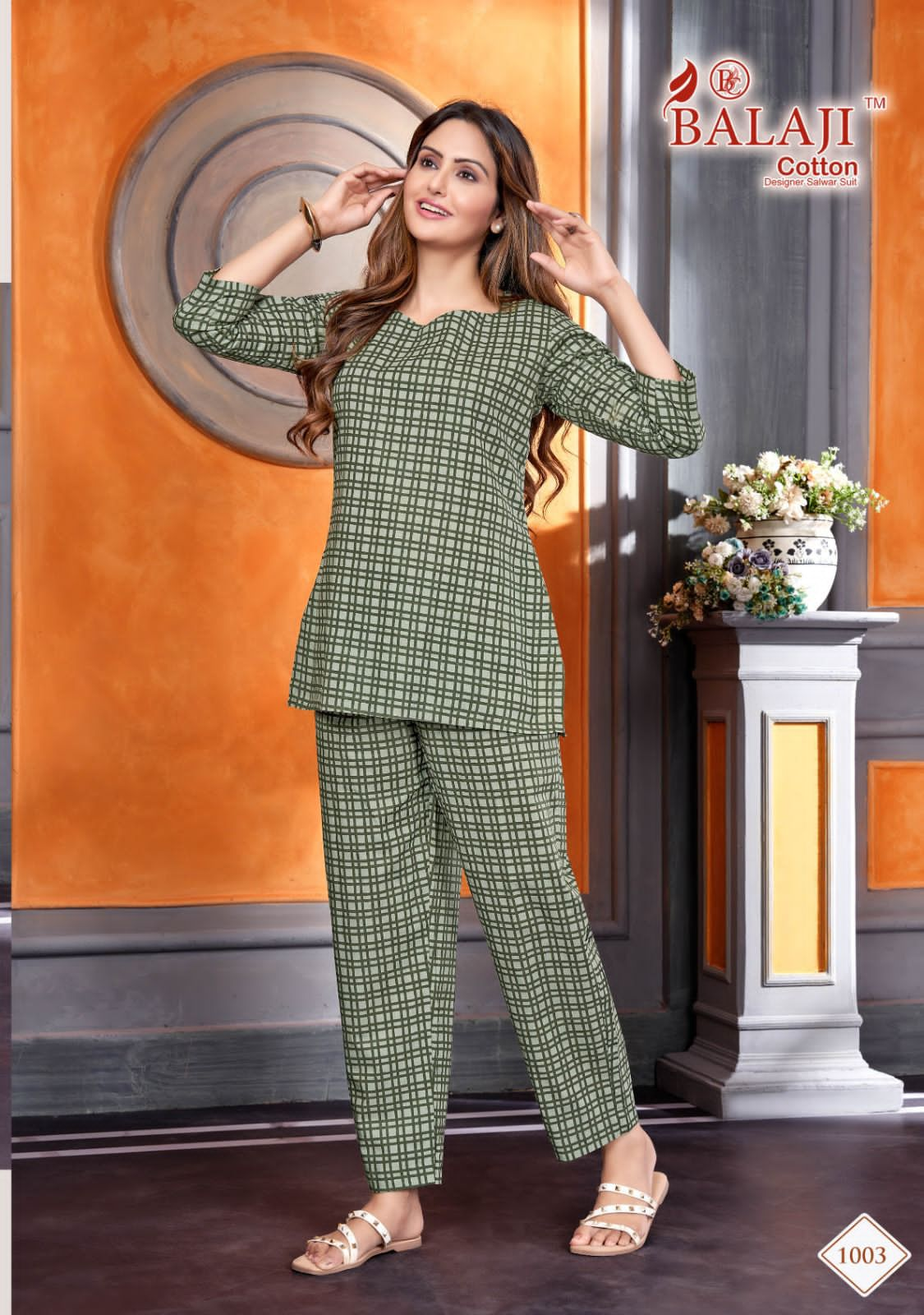 Balaji Co Ord Set 1 Ladies Top With Pant Catalog